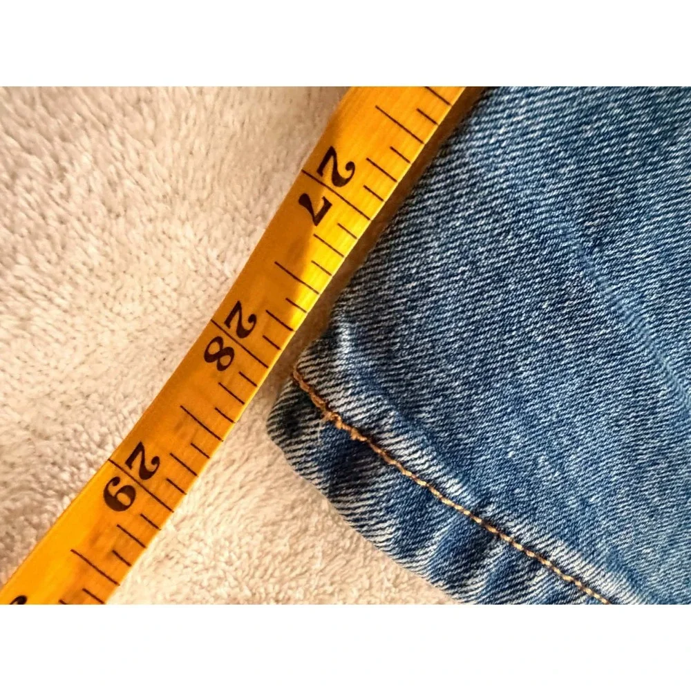 Levi's Mens 36x30 Blue Jeans 505 Regular Fit Straight Leg Denim Pants